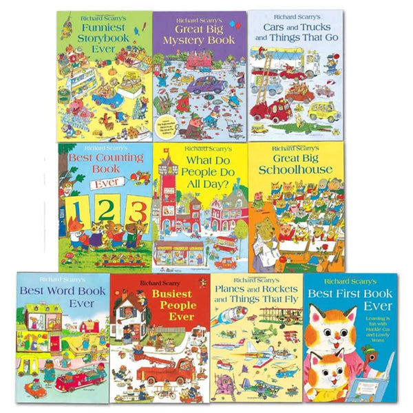 Richard Scarry's Best Collection Ever! 10 Books Collection Set Children's  pack