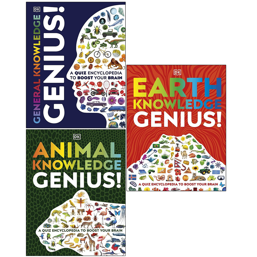 A Quiz Encyclopedia to Boost Your Brain Genius Knowledge 3 Books Collection Set - Lets Buy Books