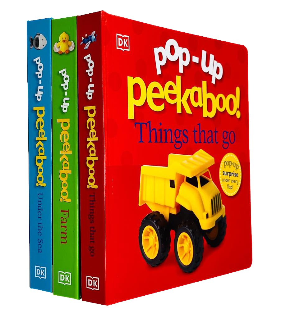 Pop-Up Peekaboo! 3 Books Collection Set By DK (Under The Sea, Things That Go) - Lets Buy Books