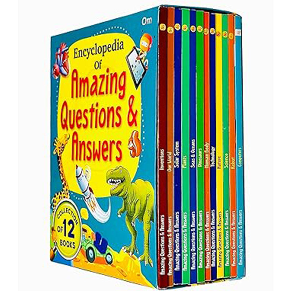 Encyclopedia of Amazing Questions & Answers 12 Books Set Inventions, Solar System - Lets Buy Books