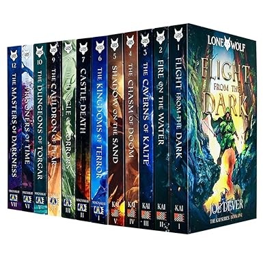 Lone Wolf Series Books 1-12 Collection Set By Joe Dever (Flight from Dark, Caverns of Kalte) - Lets Buy Books