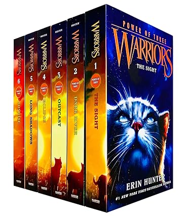 Warriors Cat Power of Three Book 1-6 Series 3 Books Collection Set By Erin Hunter - Lets Buy Books