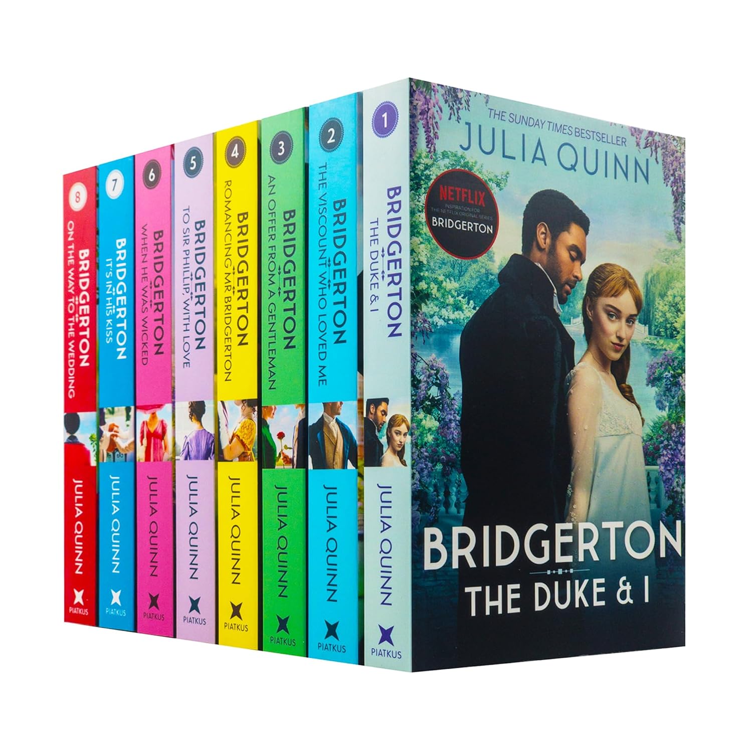 Bridgerton Family Book Series Complete Books 1 - 8 Collection Set by Julia Quinn - Lets Buy Books