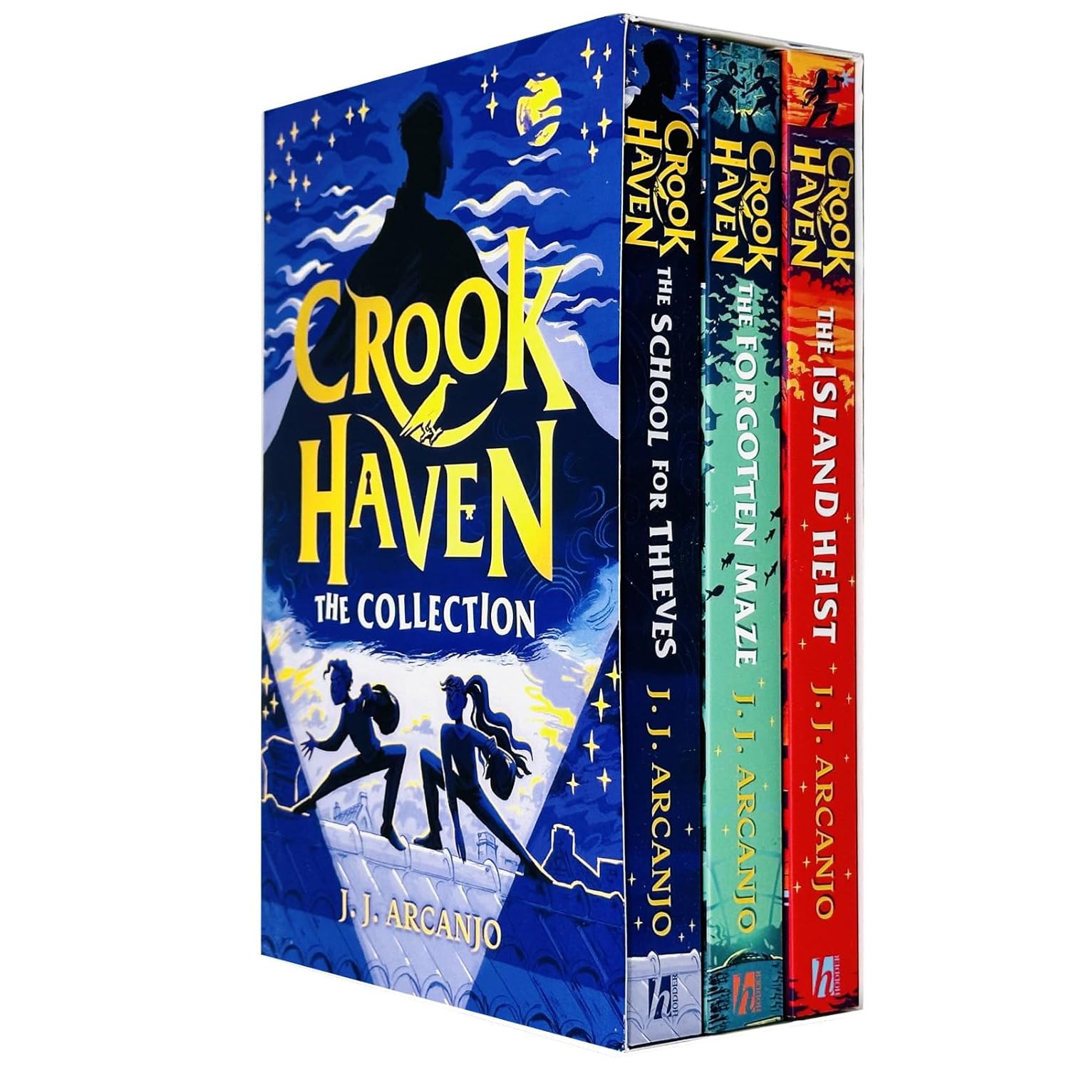 Crookhaven the Collection 3 Books Set By J J Arcanjo(The Island Heist, The School for Thieves & The Forgotten Maze) - Lets Buy Books