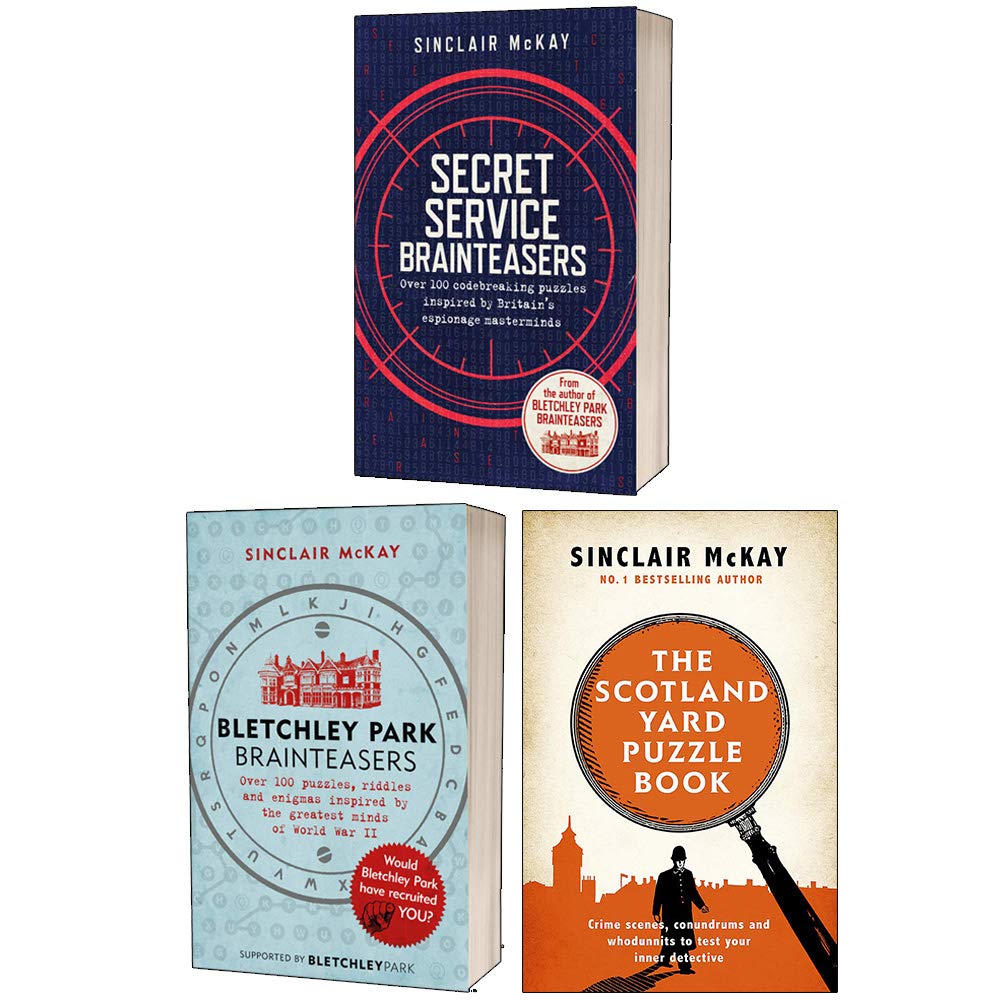 Sinclair McKay Collection 3 Books Set (Secret Service Brainteasers, Bletchley Park & More) - Lets Buy Books