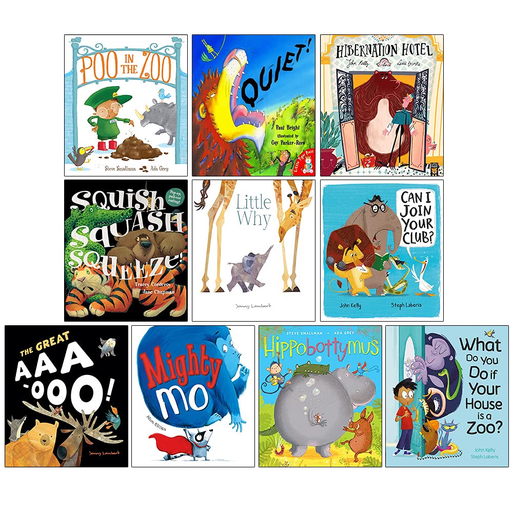 Zoo Series 10 Picture Flat Books Collection Set By Little Tiger (Quiet, Little Why) Paperback - Lets Buy Books