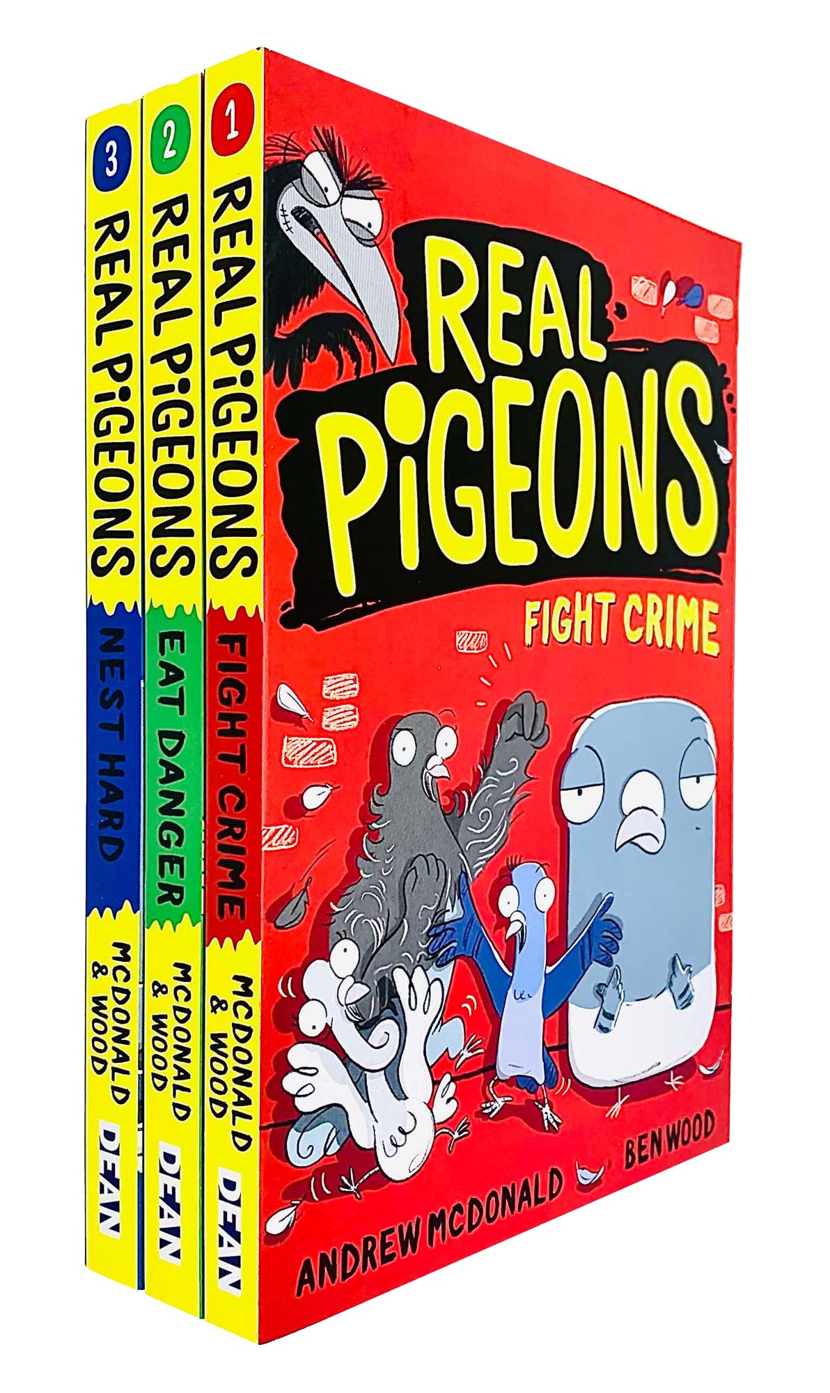 Real Pigeons series 3 Books Collection Set By Andrew McDonald (Real Pigeons Fight Crime) - Lets Buy Books