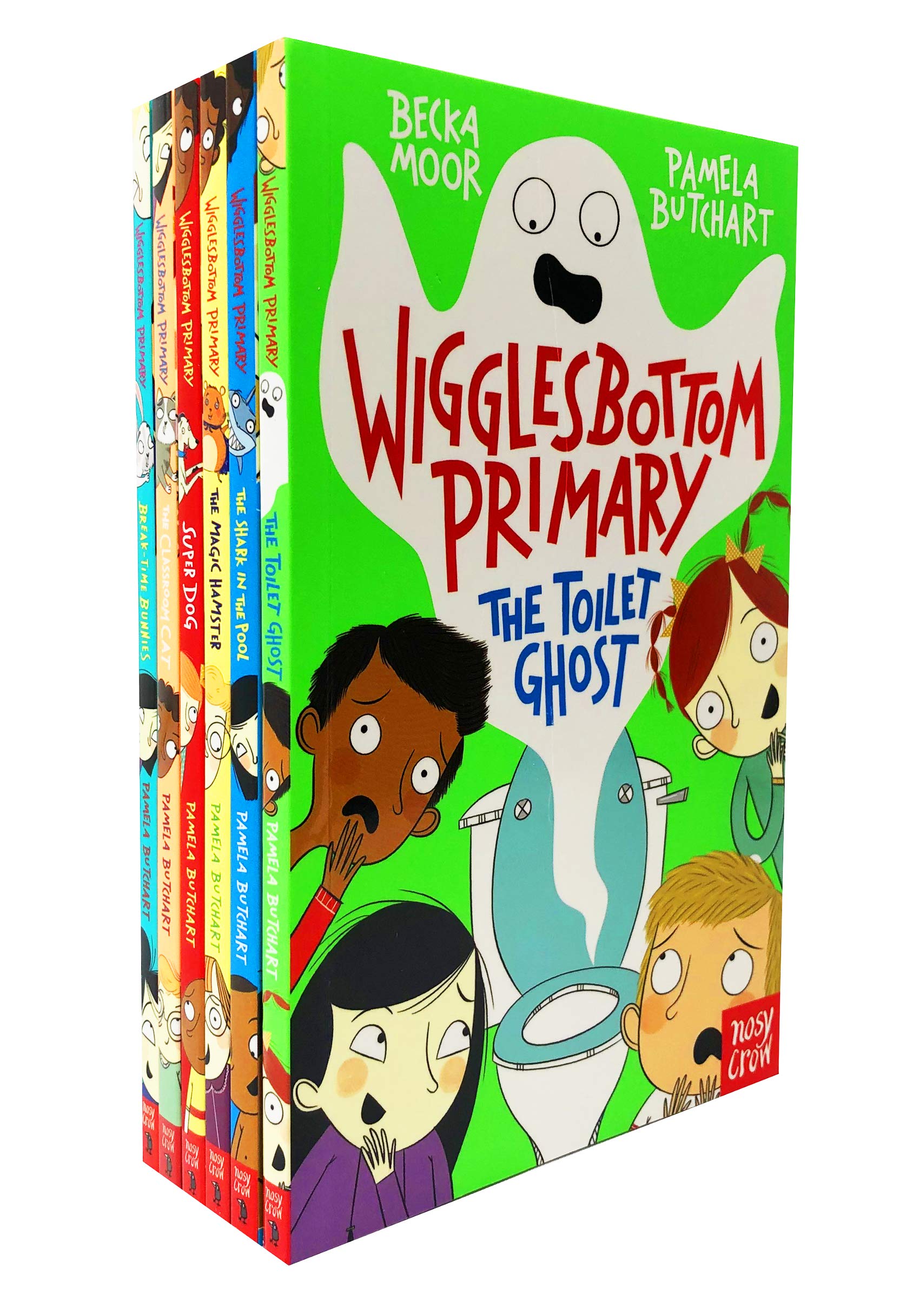 Wigglesbottom Primary Series 6 Books Collection Set The Shark the Pool Paperback - Lets Buy Books