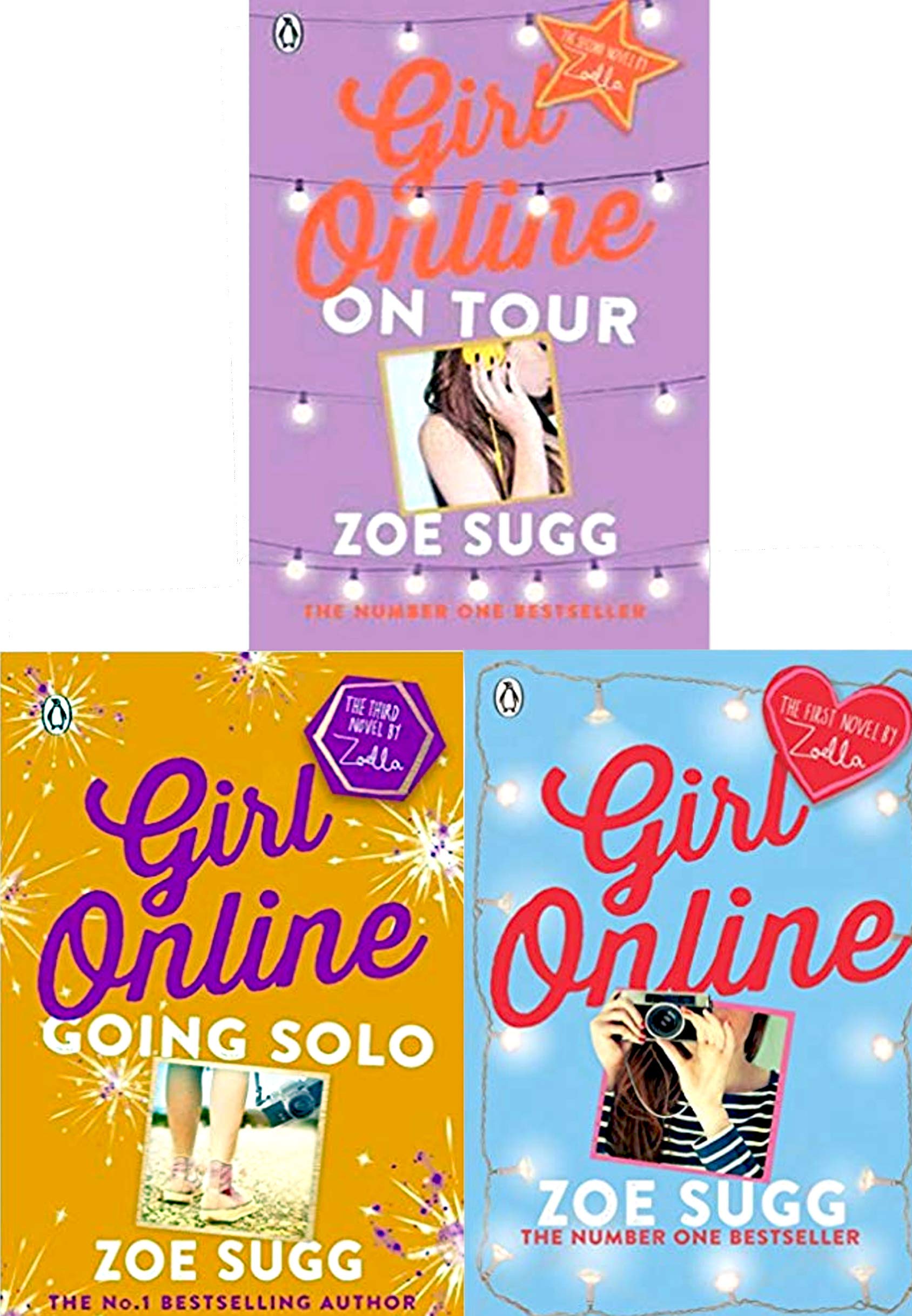 Girl Online Series 3 Books Collection Set by Zoe Sugg On Tour & Going Solo Paperback - Lets Buy Books