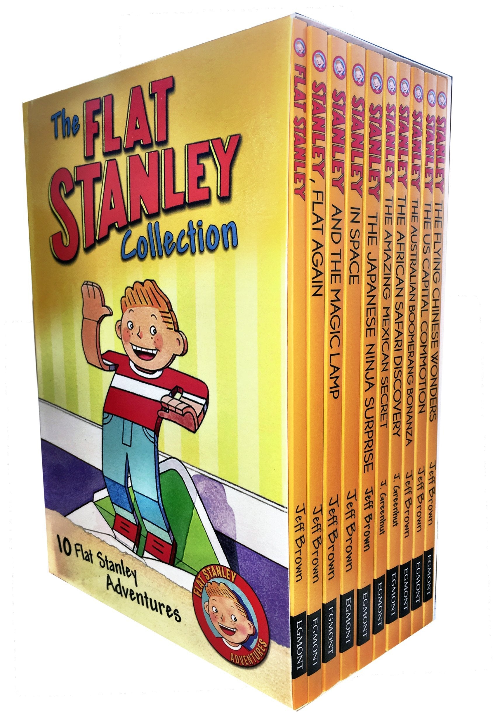 The Flat Stanley Adventure 10 Books Collection Box Set Pack By Jeff Brown Paperback - Lets Buy Books