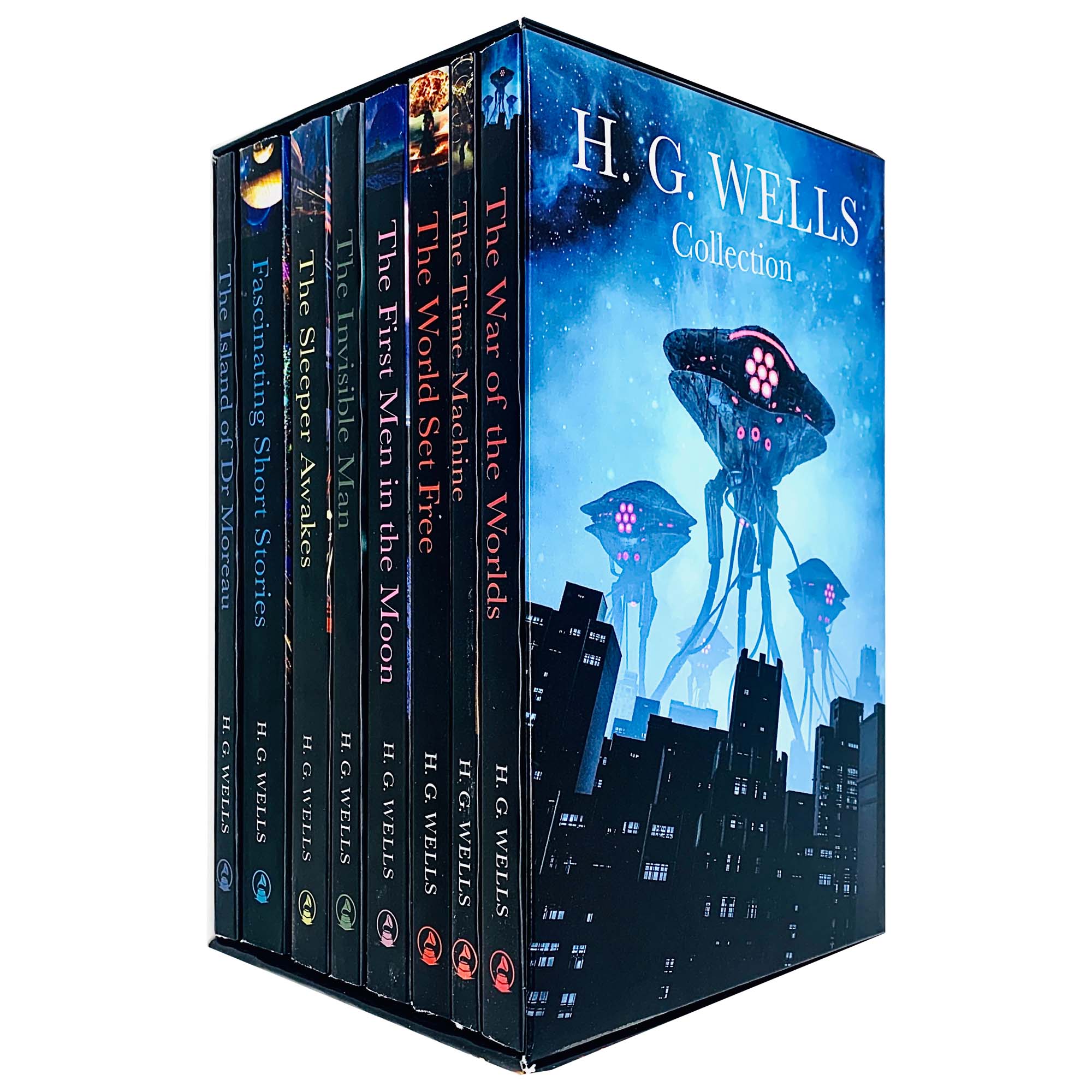 The Classic H. G. Wells Complete 8 Books Collection Box Set (Time Machine, World Set Free) - Lets Buy Books