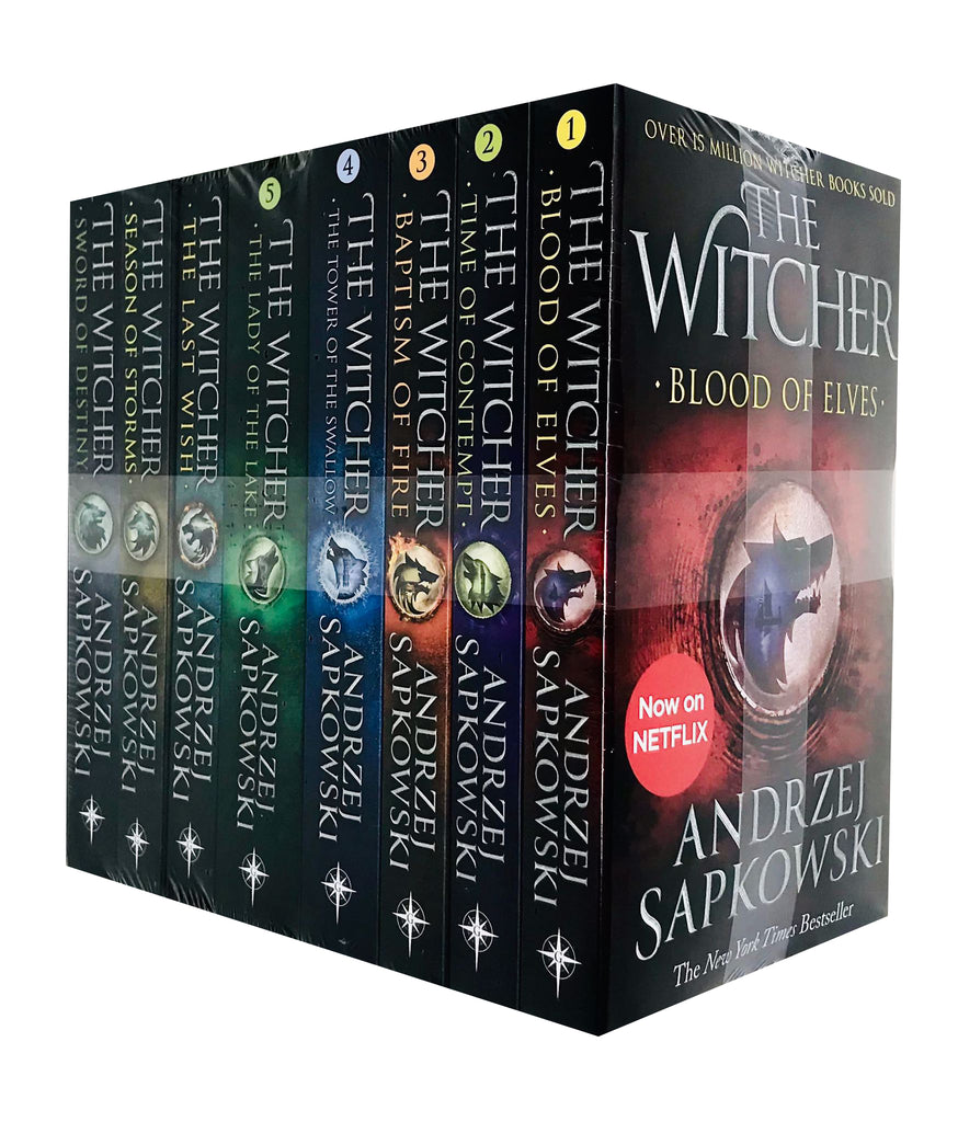 Witcher Series by Andrzej Sapkowski 8 Books Collection Set NETFLIX (The ...